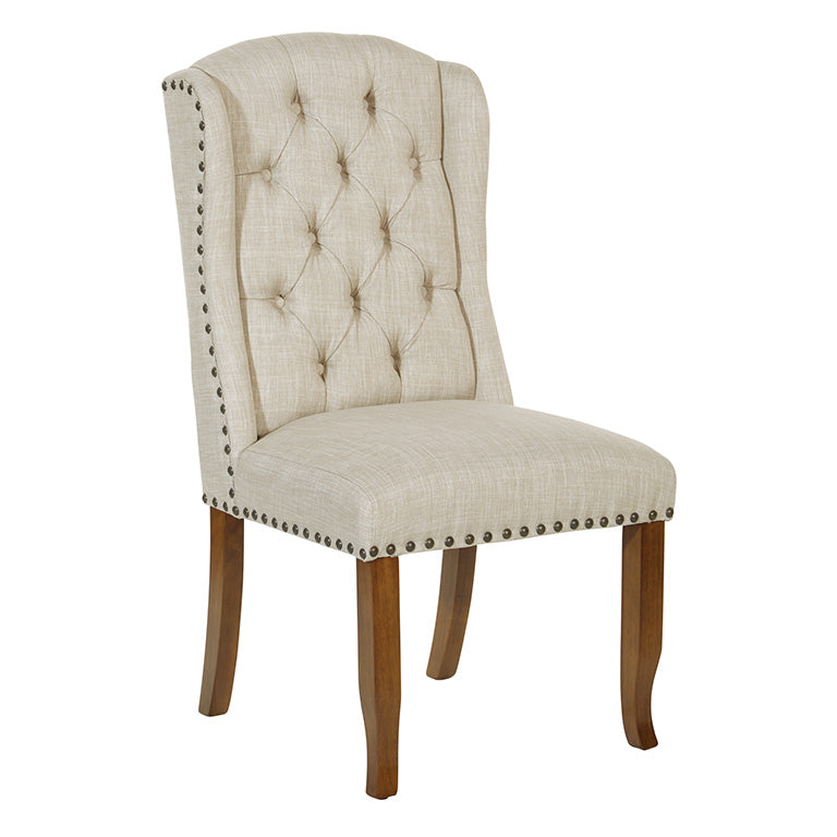 Ave Six by Office Star JESSICA TUFTED WING DINING CHAIR - JSAW