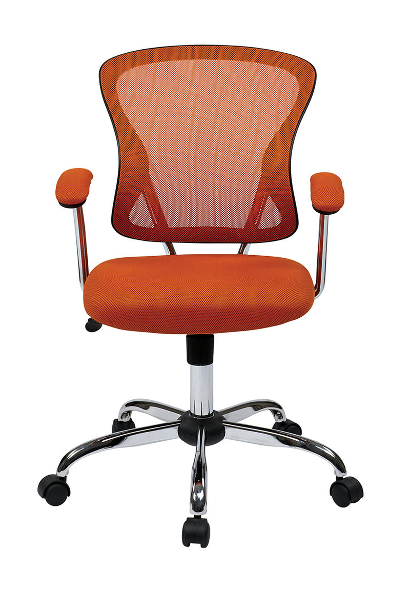 Ave Six by Office Star JULIANA TASK CHAIR IN ORANGE MESH - JUL26