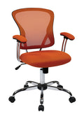 Ave Six by Office Star JULIANA TASK CHAIR IN ORANGE MESH - JUL26