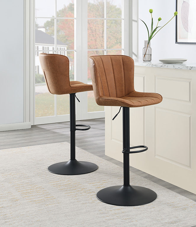 Ave Six by Office Star Products KIRKDALE HEIGHT ADJUSTABLE STOOL 2-PACK - KRK2-P4