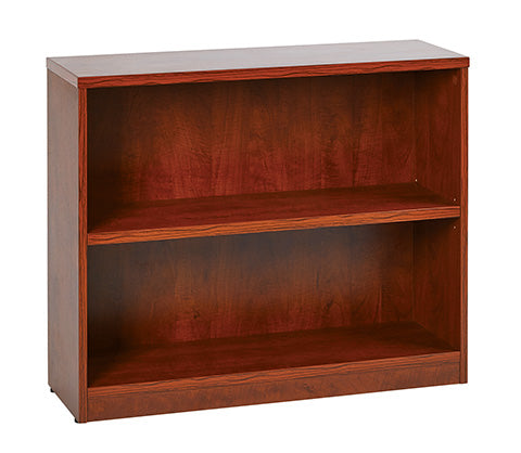 Office Star Products 36WX12DX30H 2-SHELF BOOKCASE WITH 1" THICK SHELVES - LBC361230