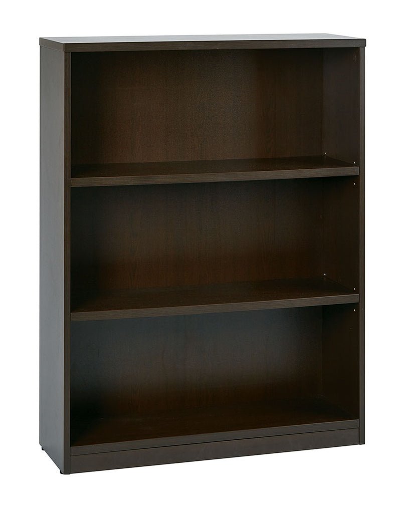 Office Star 3-SHELF BOOKCASE WITH 1" THICK SHELVES - LBC361248