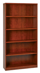 Office Star Products 36WX12DX72H 5-SHELF BOOKCASE WITH 1" THICK SHELVES - LBC361272