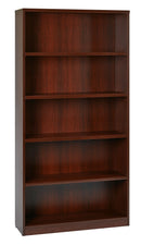 Office Star Products 36WX12DX72H 5-SHELF BOOKCASE WITH 1" THICK SHELVES - LBC361272