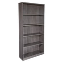 Office Star Products 36WX12DX72H 5-SHELF BOOKCASE WITH 1" THICK SHELVES - LBC361272