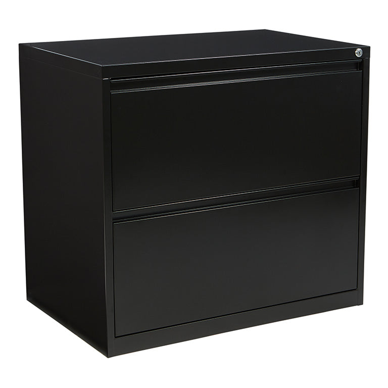 Office Star Products 30" WIDE 2 DRAWER LATERAL FILE WITH CORE-REMOVEABLE LOCK & ADJUSTABLE GLIDES - LF230