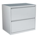 Archivador lateral de 2 cajones de 76 cm de ancho de Office Star Products con cerradura extraíble e deslizadores ajustables - LF230