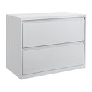 Office Star Products 36" WIDE 2 DRAWER LATERAL FILE WITH CORE-REMOVEABLE LOCK & ADJUSTABLE GLIDES - LF236
