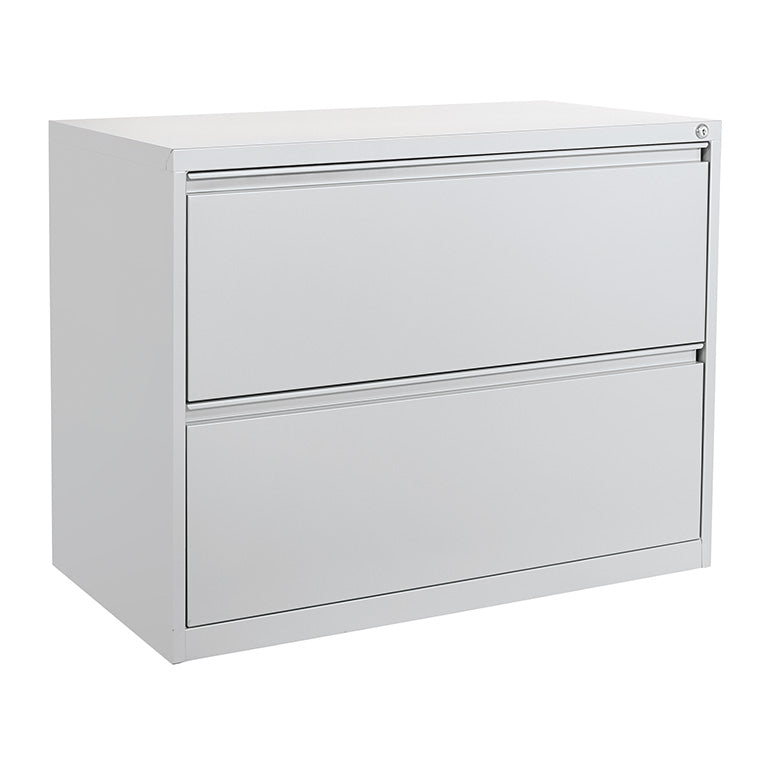 Office Star Products 36" WIDE 2 DRAWER LATERAL FILE WITH CORE-REMOVEABLE LOCK & ADJUSTABLE GLIDES - LF236