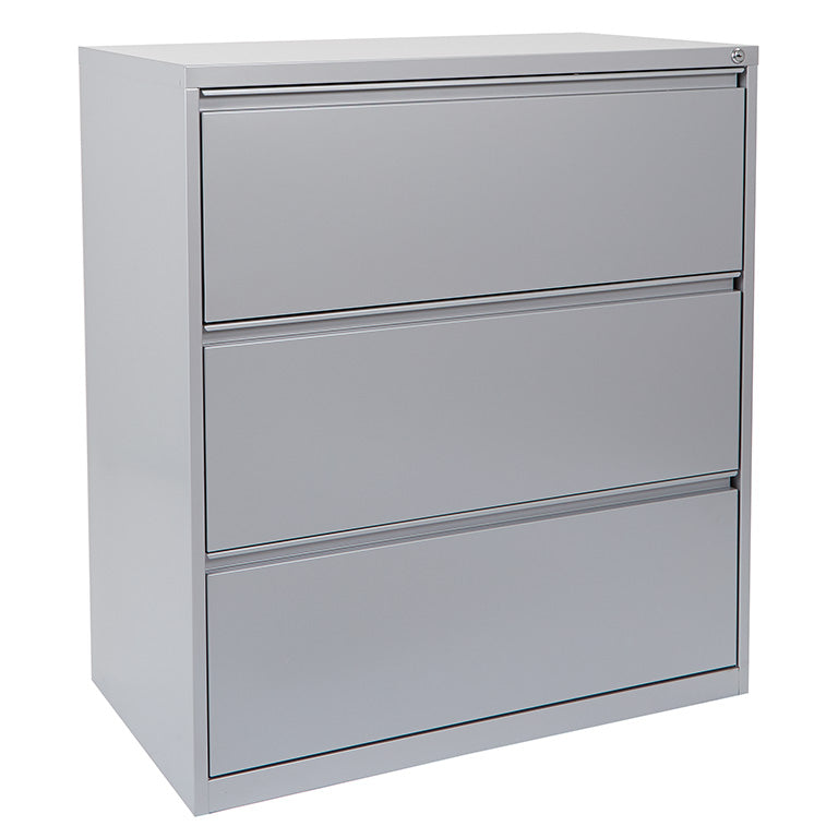 Office Star 3 Drawer Lateral File - Grey