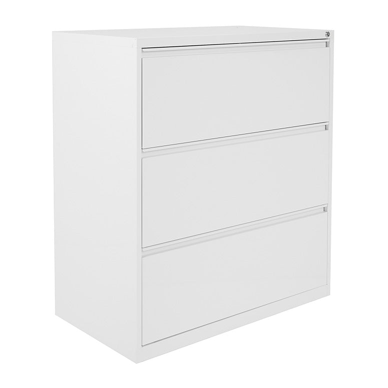 Office Star 3 Drawer Lateral File - White