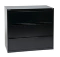 Office Star Products 42" WIDE 3 DRAWER LATERAL FILE WITH CORE-REMOVEABLE LOCK & ADJUSTABLE GLIDES - LF342