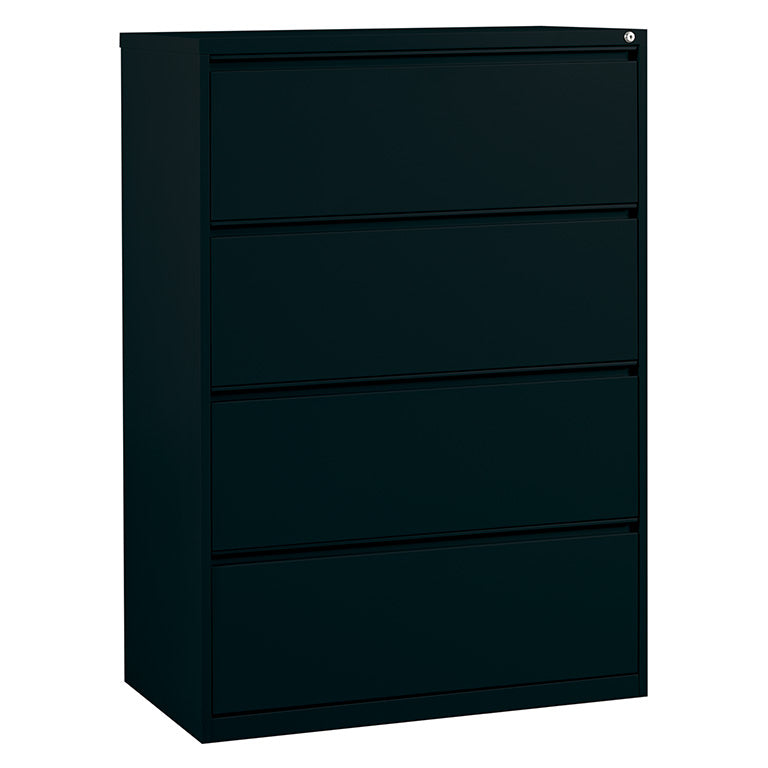 Office Star Products 36" WIDE 4 DRAWER LATERAL FILE WITH CORE-REMOVABLE LOCK & ADJUSTABLE GLIDES - LF436