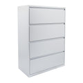 Office Star Products 36" WIDE 4 DRAWER LATERAL FILE WITH CORE-REMOVABLE LOCK & ADJUSTABLE GLIDES - LF436