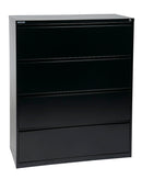 Archivador lateral de 4 cajones de 42" de ancho Office Star Products con cerradura extraíble e deslizadores ajustables - LF442