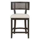 Ave Six by Office Star Products TABURETE DE MOSTRADOR CON RESPALDO DE REJILLA DE 26" LANTANA - LNT26-L32
