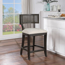 Ave Six by Office Star Products TABURETE DE MOSTRADOR CON RESPALDO DE REJILLA DE 26" LANTANA - LNT26-L32