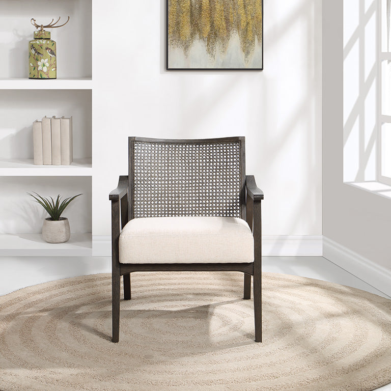 Ave Six by Office Star LANTANA CANE BACK ARM CHAIR - LNT511-L32