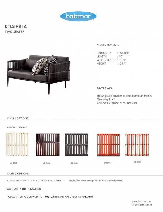 Kitaibela Loveseat Sofa