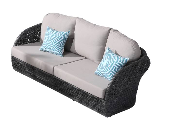 Evian Rounded 3 Seater Sofa