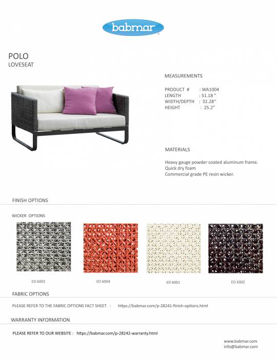 Polo Loveseat