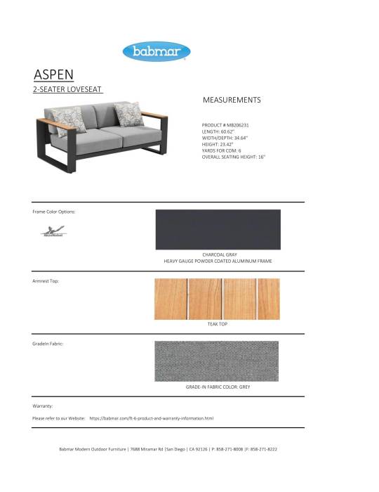 Aspen Loveseat