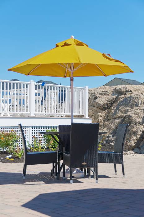 Monterey Giant Fiberglass Pulley-Lift Umbrella