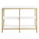 OSP Designs by Office Star Products MODERN LIFE WHITE DOUBLE 3 SHELF BOOKCASE - MDRBC