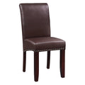 Ave Six by Office Star Products PARSON CHAIR W/ NAIL HEADS - MET87