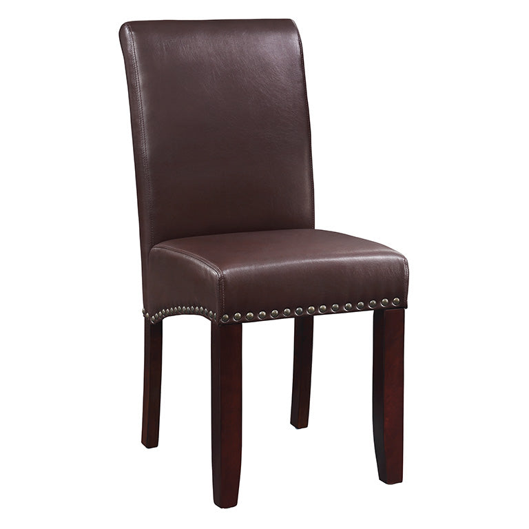 Ave Six by Office Star Products PARSON CHAIR W/ NAIL HEADS - MET87