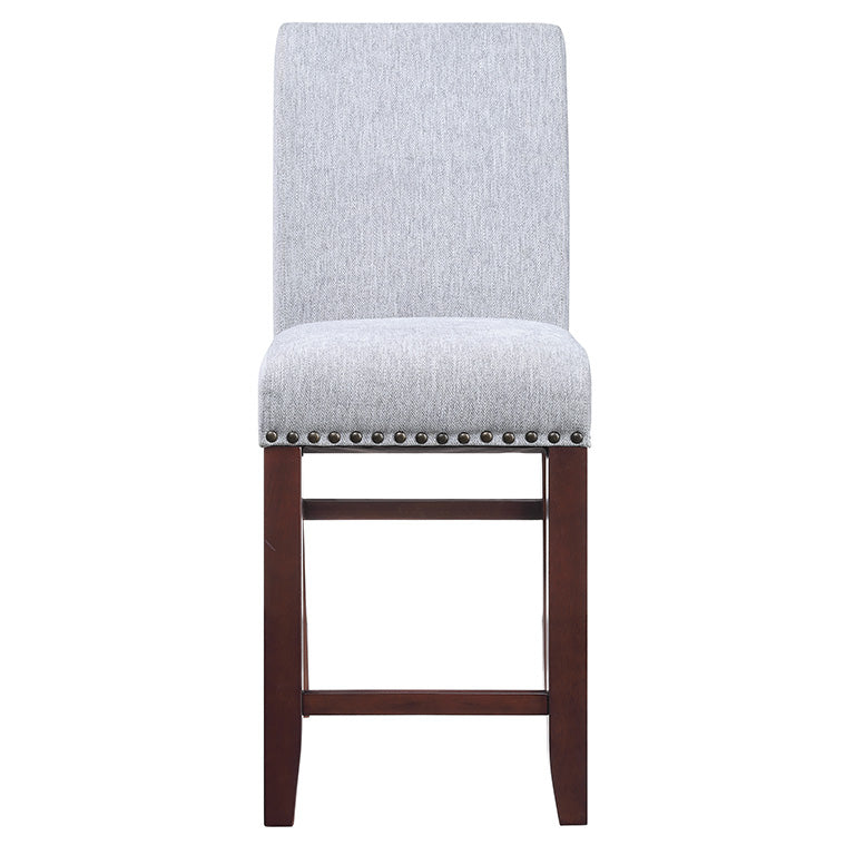 Ave Six by Office Star Products 24" PARSONS BARSTOOL W/ NAIL HEADS - MET8724-H