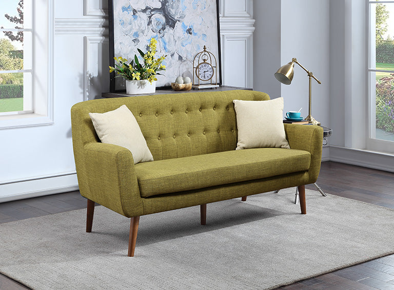 Ave Six by Office Star Products MILL LANE MID-CENTURY MODERN 68" TUFTED SOFA - MLL53-M