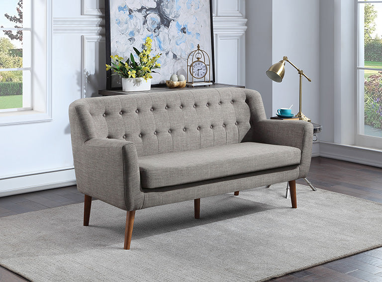 Ave Six by Office Star Products MILL LANE MID-CENTURY MODERN 68" TUFTED SOFA - MLL53-M