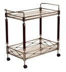 OSP Designs by Office Star Products CARRO DE SERVICIO MELROSE CON ACABADO DE METAL DE BRONCE ANTIGUO. - MLR37-ABR