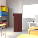 Flash Mysta Stand-Up Wood Lectern in Oak - MT-M8830-LECT-OAK-GG