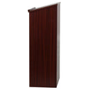 Flash Mysta Stand-Up Wood Lectern in Oak - MT-M8830-LECT-OAK-GG