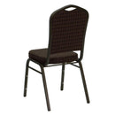 FLASH HERCULES Series Crown Back Stacking Banquet Fabric Chair - NG-C01-GG