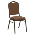 FLASH HERCULES Series Crown Back Stacking Banquet Fabric Chair - NG-C01-GG