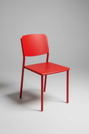 USED Guest Chair – Square Back, Red