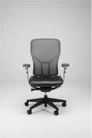 USED Refurbished Allsteel Mesh Back Task Chair – Black Leather Seat