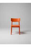 USED Guest Chair – Rectangular Back, Orange