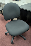 USED 9to5 Seating Logic Armless Task Chair – Black Fabric