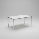 USED Rectangular Table – White Top, 33.5" x 53"