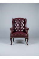 Used B809-BY Wingback Arm Chair – Oxblood Vinyl