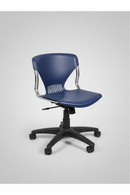 USED Task Chair – Mid-Back Armless, Plastic Navy Finish