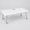 USED Training Table with Grommets – 72"W x 30"D, White