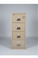 USED FireKing 4-Drawer Vertical File Cabinet