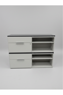 USED Storage Credenza – Black Top and Gray