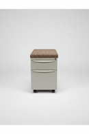 USED Mobile Pedestal Box/File with Cushion – Grey/Brown