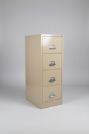 USED FireKing 4-Drawer Vertical File Cabinet
